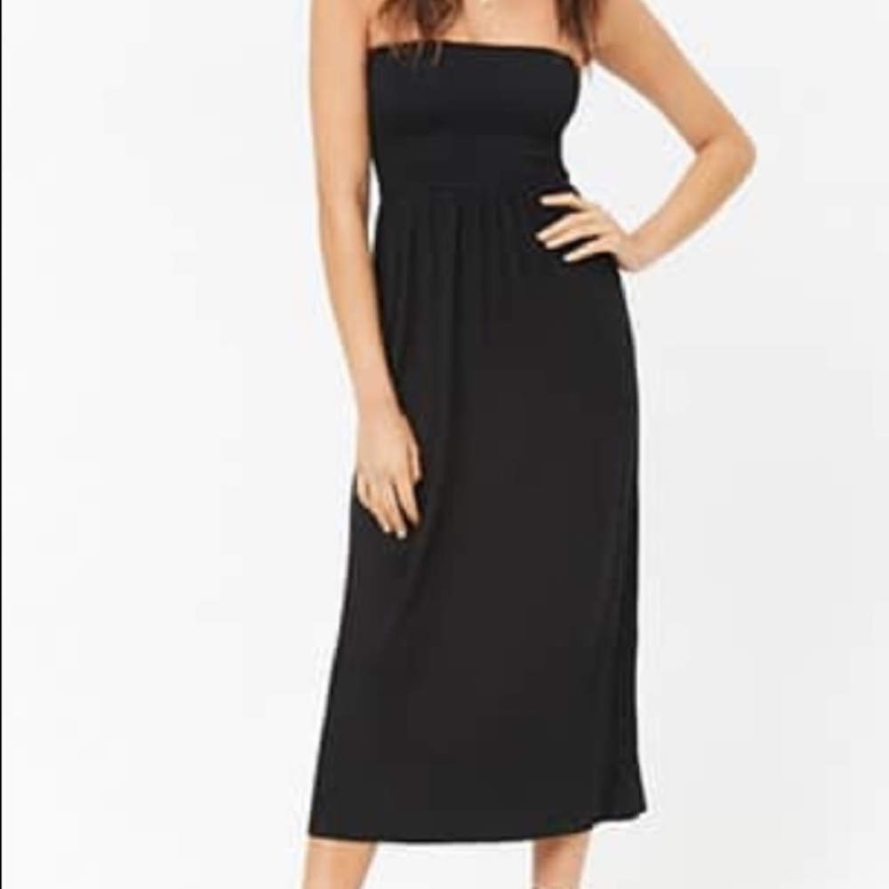 Smocked midi dress